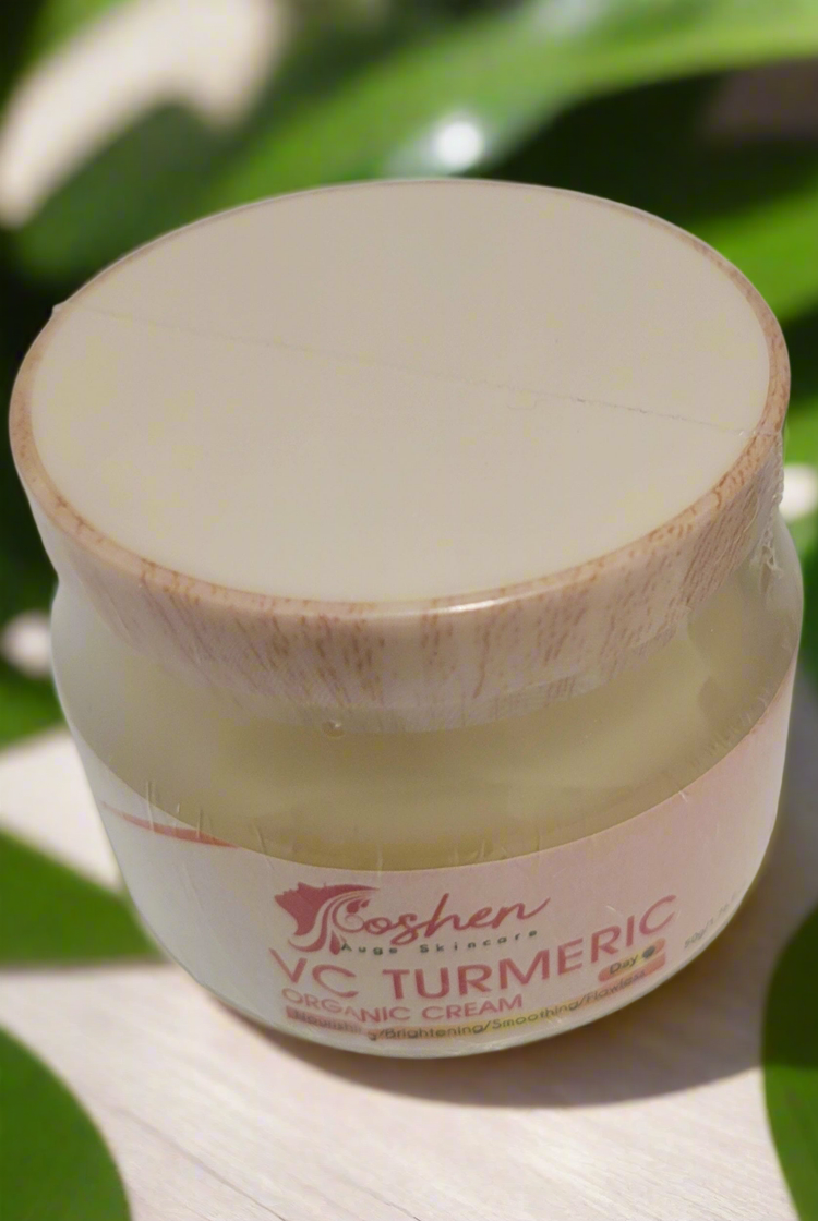 Turmeric Organic Cream by Goshen Auge, showcasing organic skincare for a bright and radiant complexion.