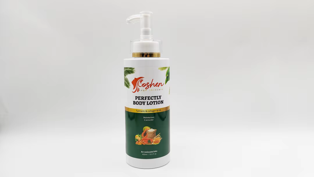 Perfectly Body Lotion bottle, hydrating and nourishing skincare for soft and radiant skin.