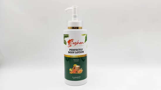 Perfectly Body Lotion bottle, hydrating and nourishing skincare for soft and radiant skin.
