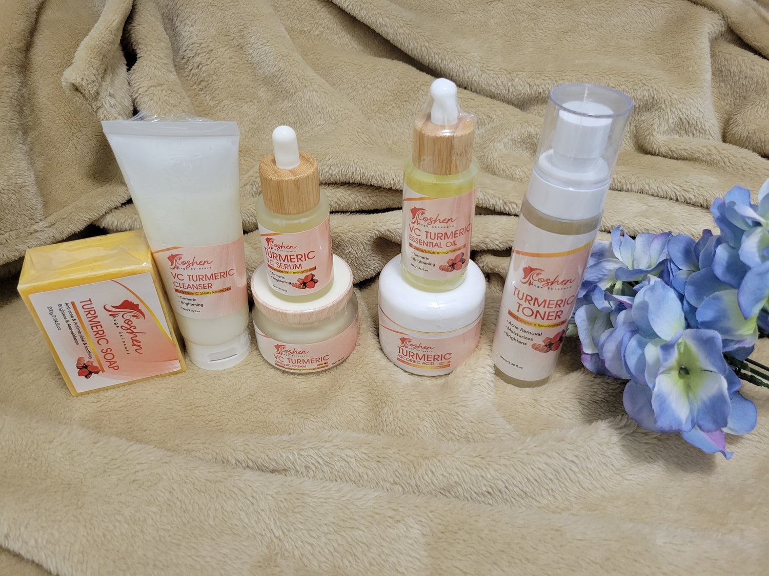 Turmeric Skincare Set for brightening and nourishing skin